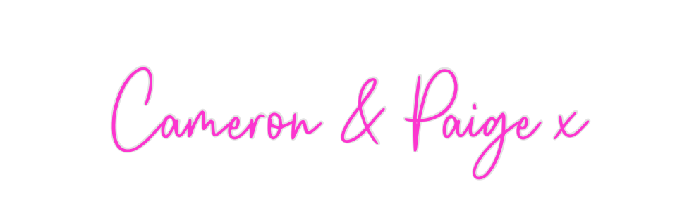 Custom Neon: Cameron & Pai... - Neon Filter