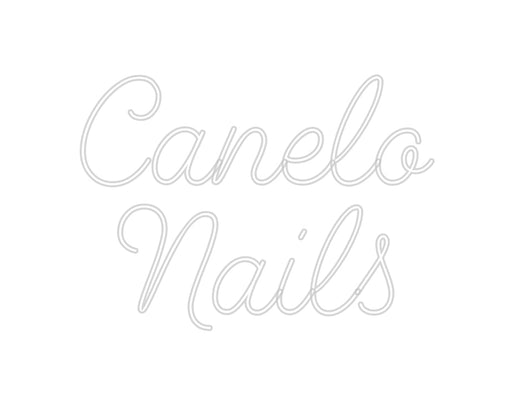 Custom Neon: Canelo Nails - Neon Filter