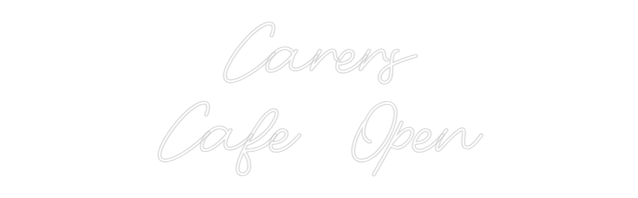 Custom Neon: Carers Cafe ... - Neon Filter