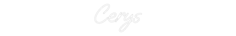 Custom Neon: Cerys - Neon Filter