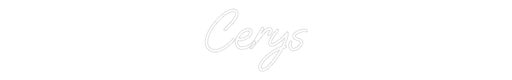 Custom Neon: Cerys - Neon Filter