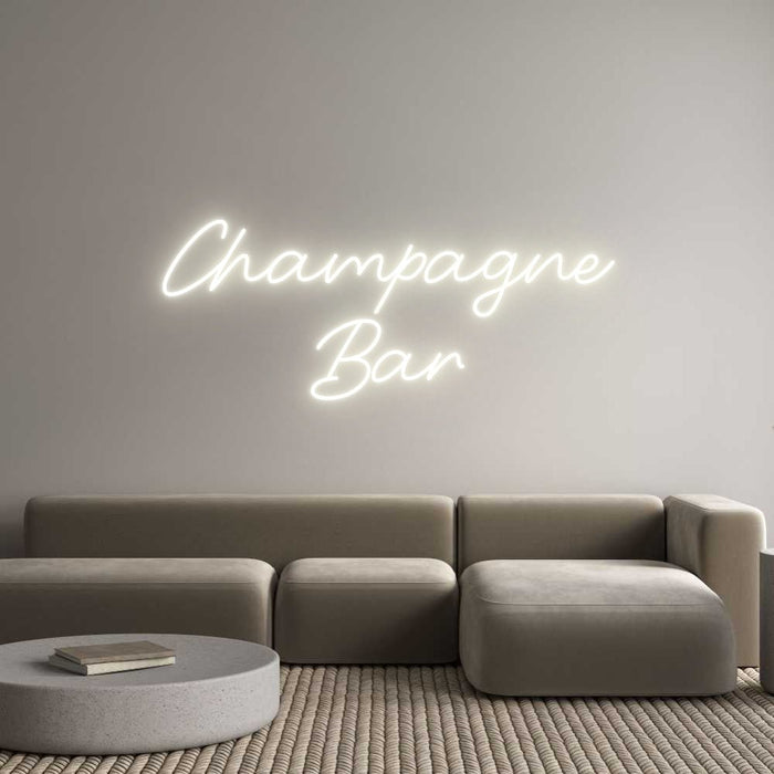 Custom Neon: Champagne Bar - Neon Filter