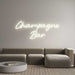 Custom Neon: Champagne Bar - Neon Filter