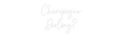 Custom Neon: Champagne Da... - Neon Filter