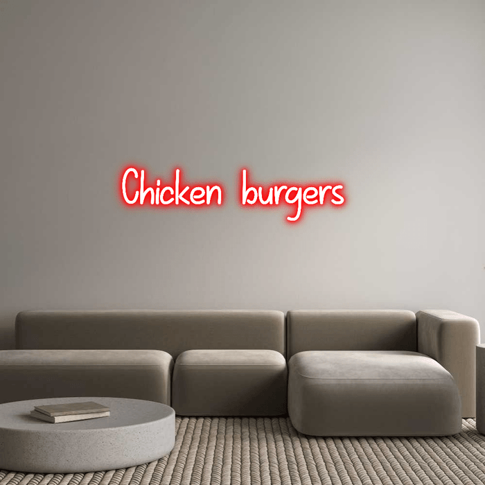 Custom Neon: Chicken burge... - Neon Filter