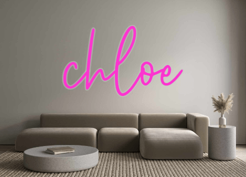 Custom Neon: chloe - Neon Filter