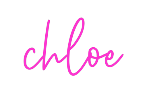 Custom Neon: chloe - Neon Filter