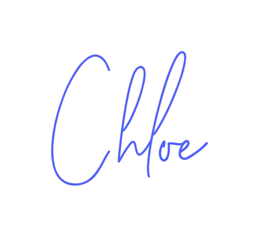 Custom Neon: Chloe - Neon Filter