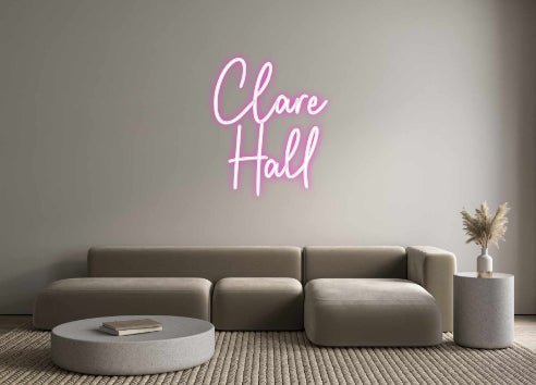 Custom Neon: Clare Hall - Neon Filter