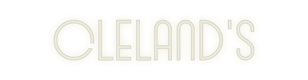 Custom Neon: CLELAND'S - Neon Filter