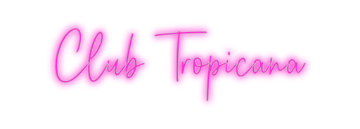 Custom Neon: Club Tropicana - Neon Filter