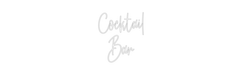 Custom Neon: Cocktail Bar - Neon Filter