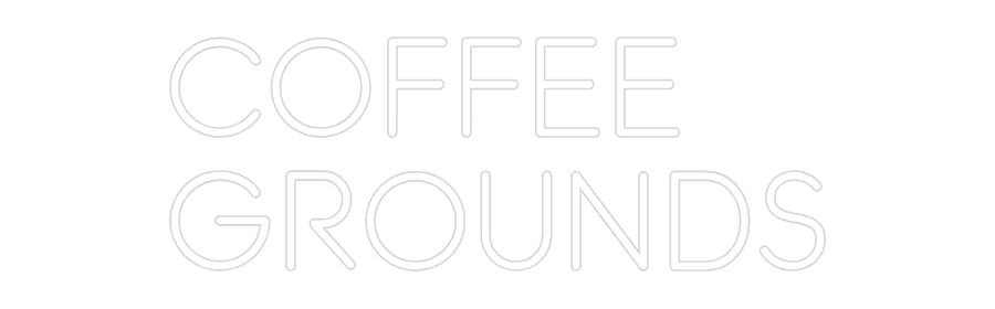 Custom Neon: COFFEE GROUNDS - Neon Filter