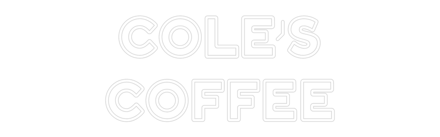 Custom Neon: Cole's Coffee - Neon Filter