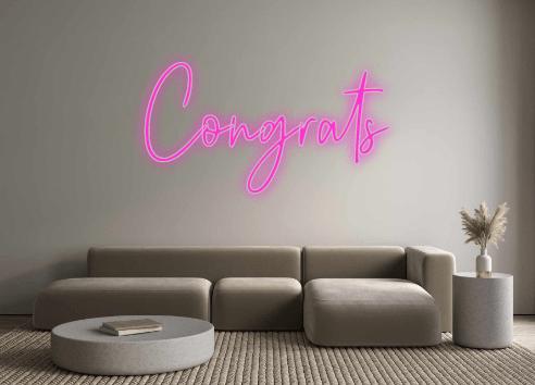 Custom Neon: Congrats - Neon Filter