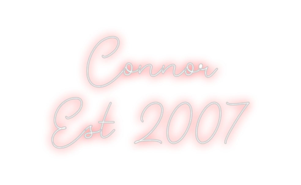 Custom Neon: Connor Est ... - Neon Filter