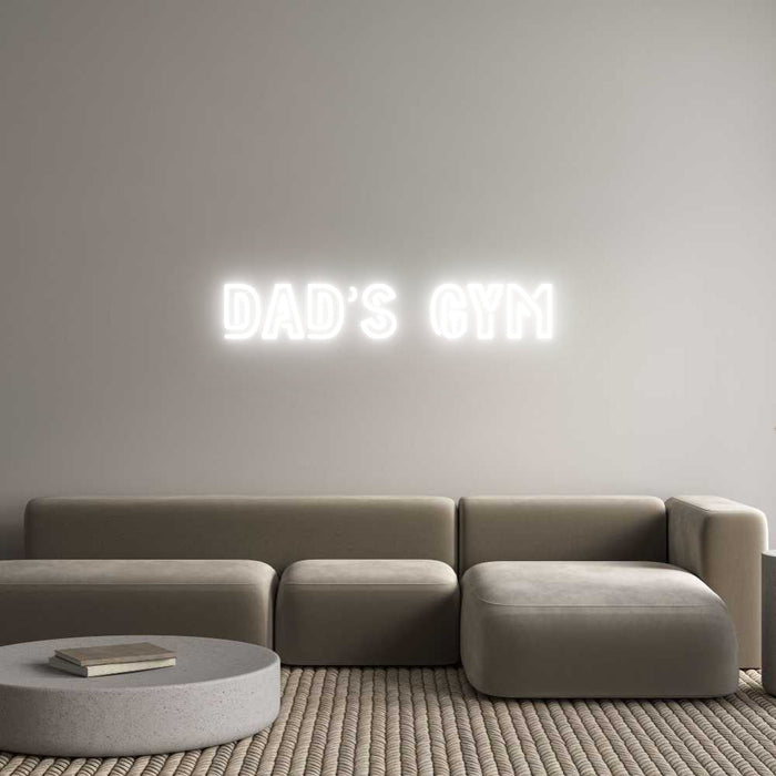 Custom Neon: Dad’s Gym - Neon Filter