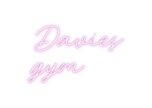 Custom Neon: Davies gym - Neon Filter