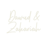 Custom Neon: Dawud & Zakar... - Neon Filter