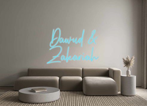 Custom Neon: Dawud & Zakar... - Neon Filter