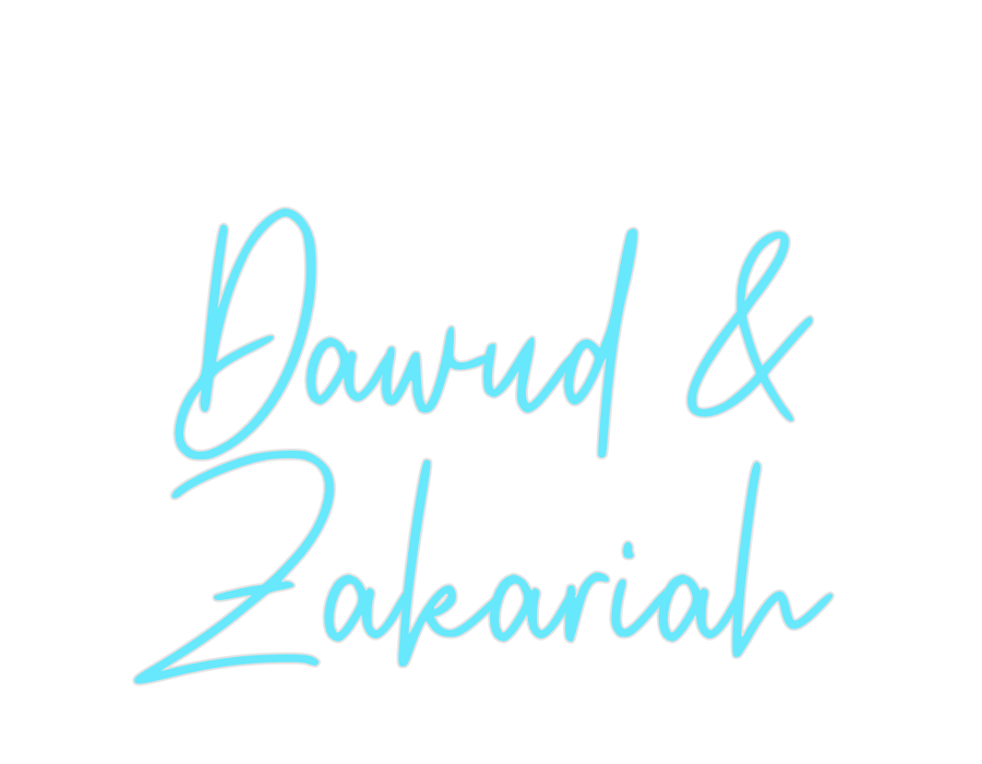 Custom Neon: Dawud & Zakar... - Neon Filter