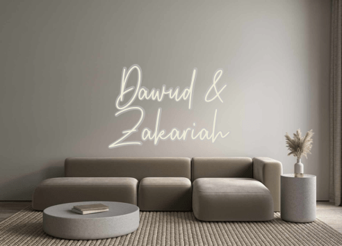 Custom Neon: Dawud & Zakar... - Neon Filter