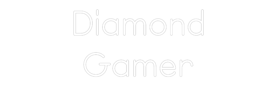 Custom Neon: Diamond Gamer - Neon Filter