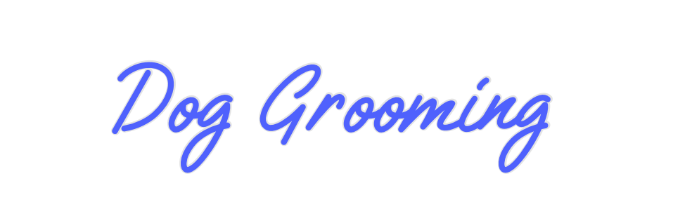 Custom Neon: Dog Grooming - Neon Filter