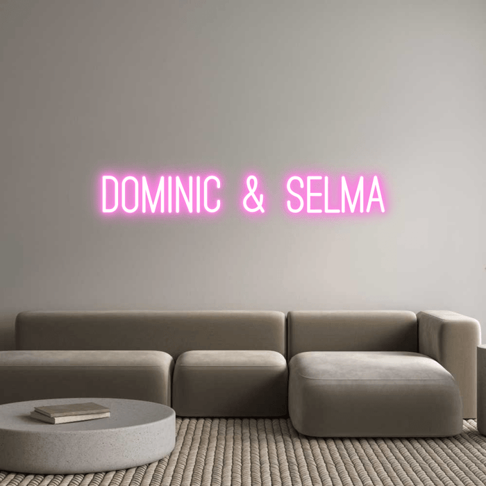 Custom Neon: DOMINIC & SELMA - Neon Filter