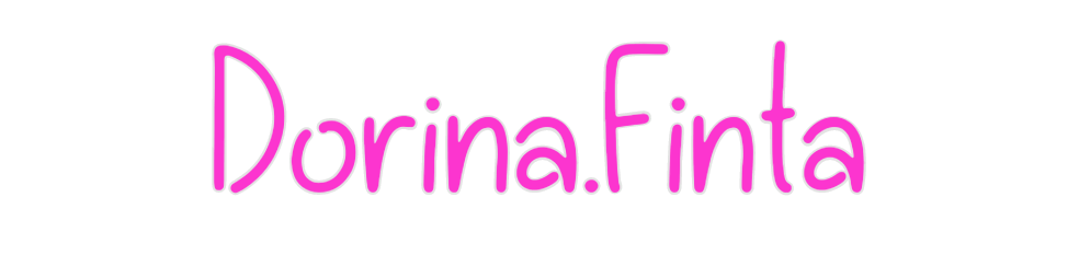 Custom Neon: Dorina.Finta - Neon Filter