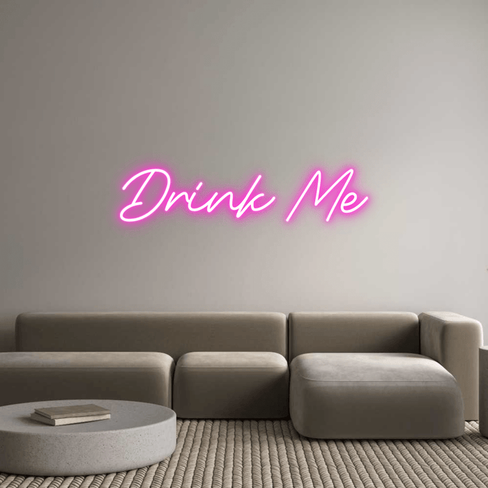 Custom Neon: Drink Me - Neon Filter