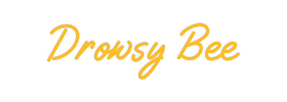 Custom Neon: Drowsy Bee - Neon Filter