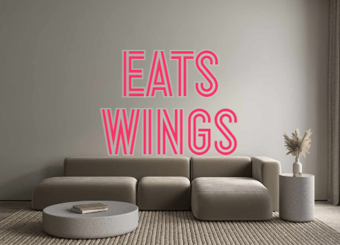 Custom Neon: EATS WINGS - Neon Filter