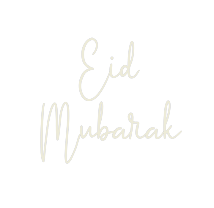 Custom Neon: Eid Mubarak - Neon Filter