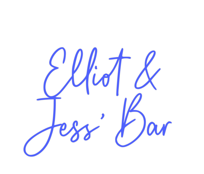 Custom Neon: Elliot & Jess... - Neon Filter