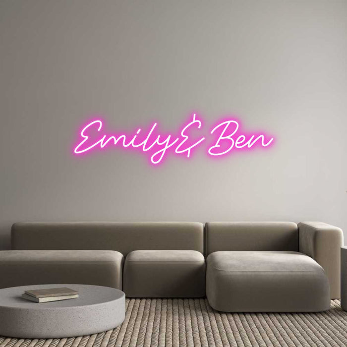 Custom Neon: Emily&Ben - Neon Filter