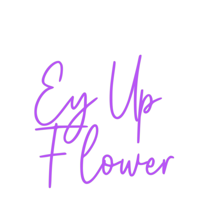 Custom Neon: Ey Up Flower - Neon Filter