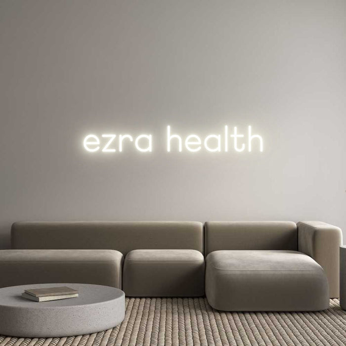 Custom Neon: ezra health - Neon Filter