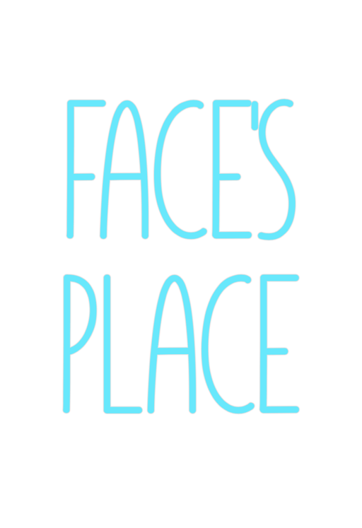 Custom Neon: FACE'S PLACE - Neon Filter