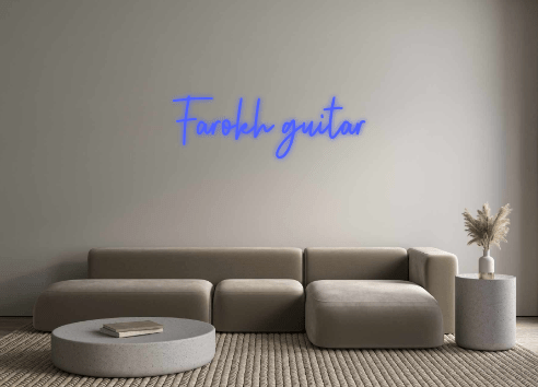 Custom Neon: Farokh guitar - Neon Filter