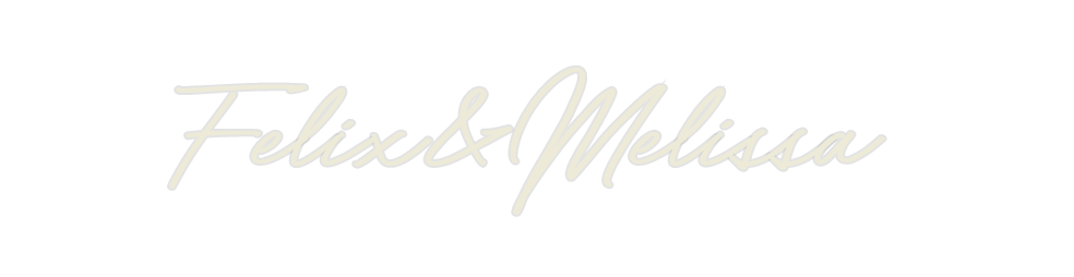 Custom Neon: Felix&Melissa - Neon Filter