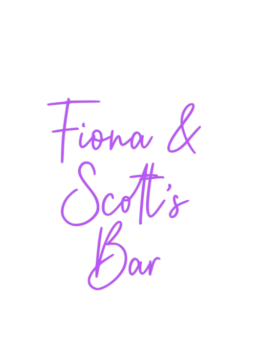 Custom Neon: Fiona & Scot... - Neon Filter