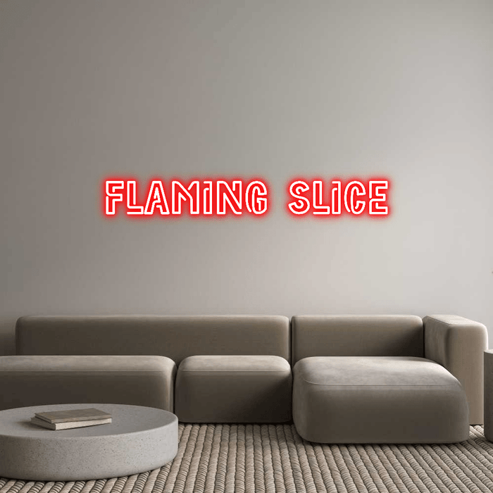 Custom Neon: Flaming Slice - Neon Filter