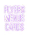 Custom Neon: FLYERS MENUS... - Neon Filter