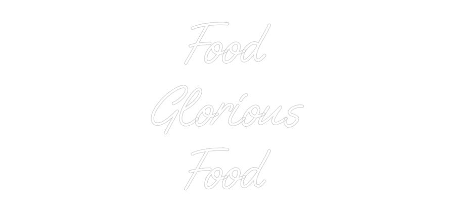 Custom Neon: Food Gloriou... - Neon Filter