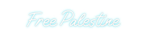 Custom Neon: Free Palestine - Neon Filter