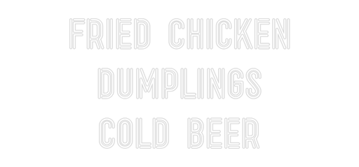 Custom Neon: FRIED CHICKEN... - Neon Filter