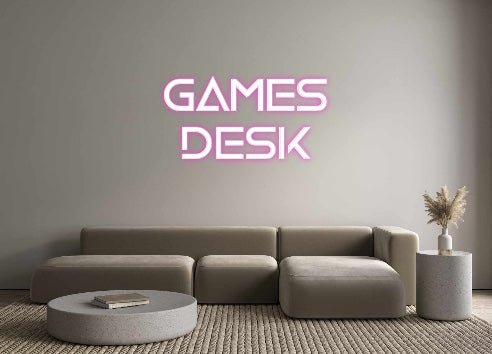 Custom Neon: GAMES DESK - Neon Filter