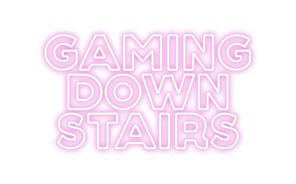 Custom Neon: GAMING DOWN ... - Neon Filter