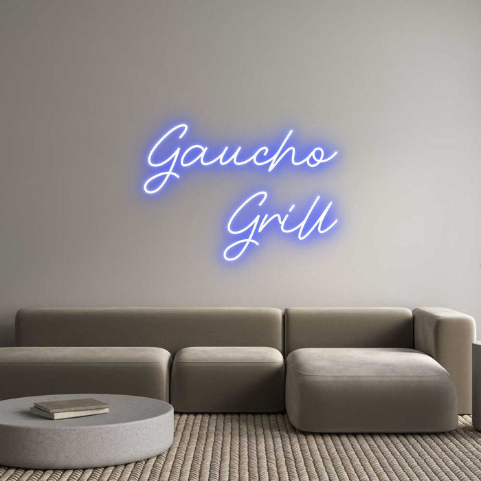 Custom Neon: Gaucho Grill - Neon Filter